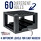 60 Slot Marker Organizer & Paint Brush Holder – Multi-Level Marker Storage, Pens, Brushes, Colored Pencils